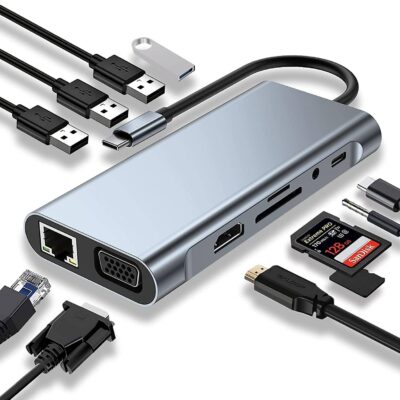 1 11-in-1 USB Type-C Multiport Hub with HDMI – USB-C Docking Station