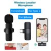 K9 Wireless Lavalier Microphone – Portable Clip-On Mic for Smartphones & Content Creators