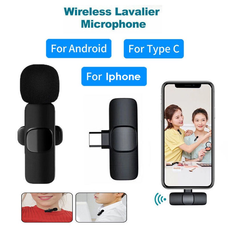 K9 Wireless Lavalier Microphone – Portable Clip-On Mic for Smartphones & Content Creators