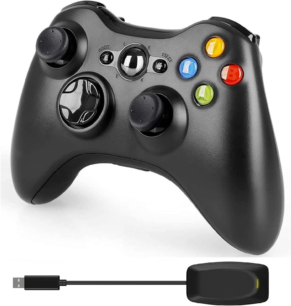 Microsoft Xbox 360 2-in-1 Dual Vibration Wireless 2.4GHz Controller