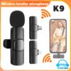 K9 Wireless Lavalier Microphone – Portable Clip-On Mic for Smartphones & Content Creators