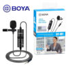 BOYA BY-M1 Professional Lavalier Microphone – Omnidirectional Clip-On Mic for Smartphones, DSLR Cameras & PCs