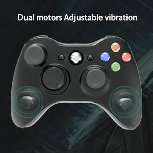 Microsoft Xbox 360 2-in-1 Dual Vibration Wireless 2.4GHz Controller