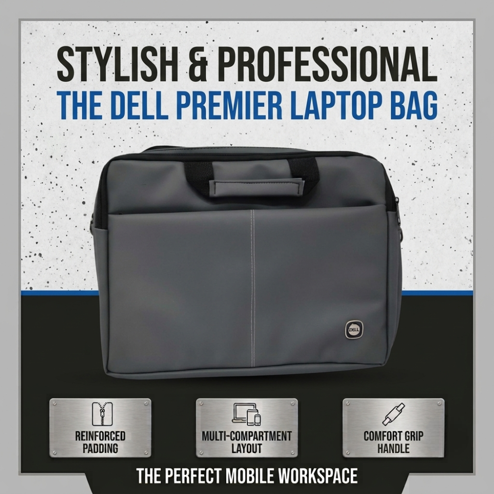 Gemini_Generated_Image_x4qs9dx4qs9dx4qs Dell Leatherette Hand Carry Laptop Bag – Premium Business Briefcase 15.6"
