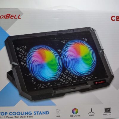 WhatsApp Image 2026-06-22 at 3.24.44 PM CoolBell CB-3X RGB Laptop Cooling Stand – Powerful Dual Fan Cooling Pad for Laptops Up to 17"