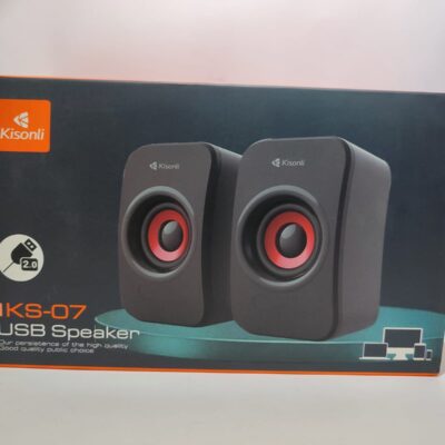 Kisonli KS-07 USB Multimedia Speaker – Stereo Sound Compact Desktop Speaker