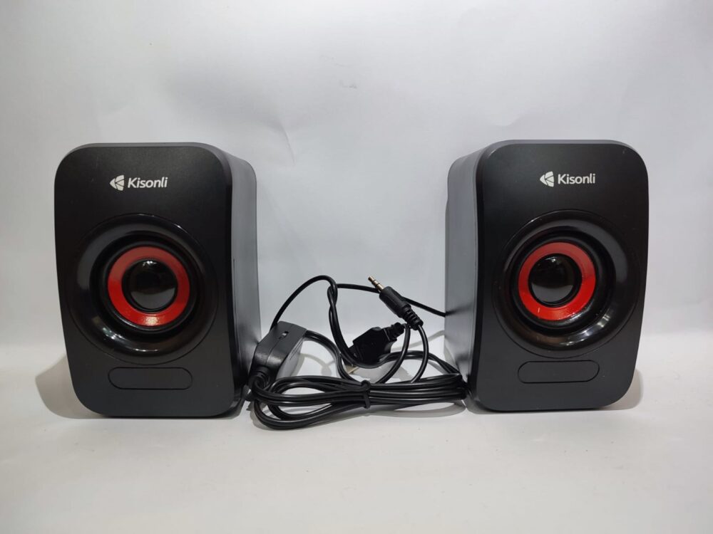 Kisonli KS-07 USB Multimedia Speaker – Stereo Sound Compact Desktop Speaker