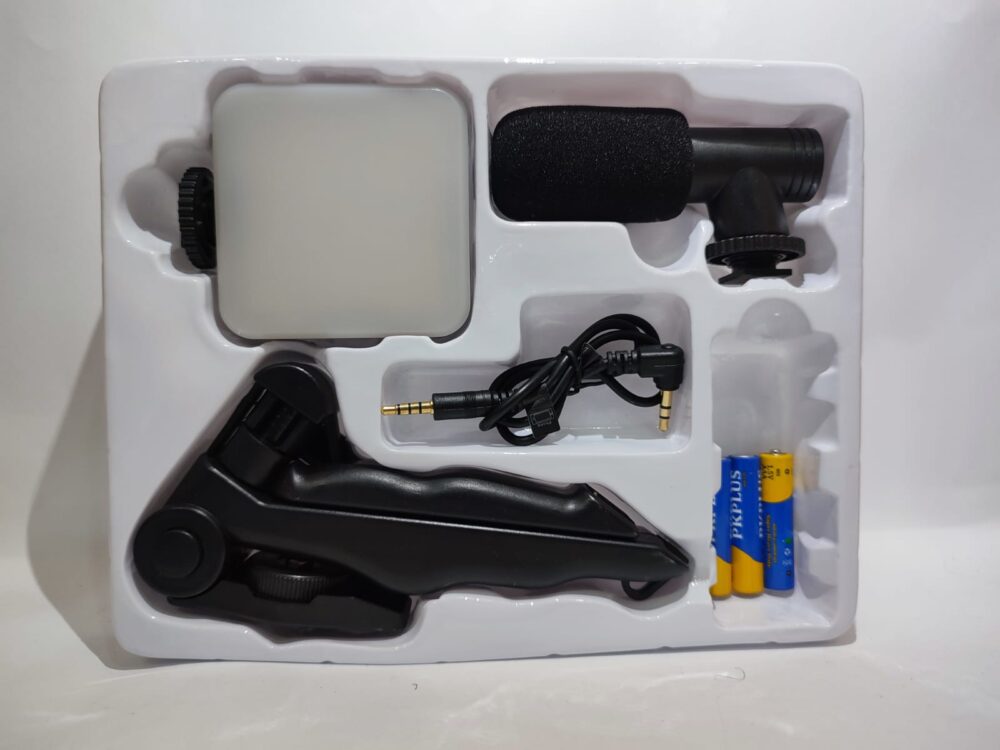 WhatsApp Image 2026-06-23 at 11.23.41 AM (13) AY-49 Video Making Kit for Live Broadcast – Vlogging Kit with Microphone, LED Light & Tripod
