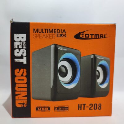 Hotmai HT-208 Multimedia 2.0 Speaker – USB Powered Stereo Desktop Speaker