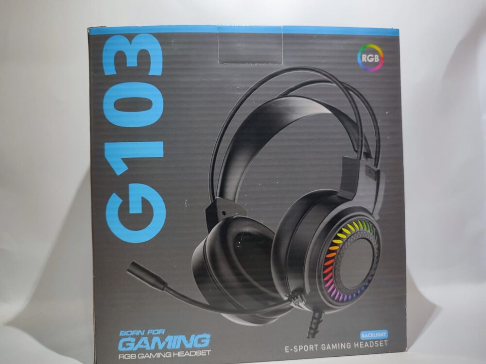 G-103 RGB Gaming Headset – E-Sport Backlight Stereo Gaming Headphones with Microphone