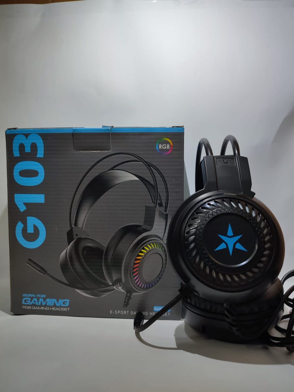 G-103 RGB Gaming Headset – E-Sport Backlight Stereo Gaming Headphones with Microphone