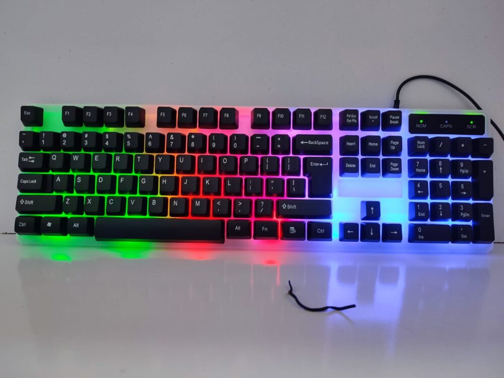C-18 USB Standard Corded Keyboard – Mechanical Feel Wired Keyboard