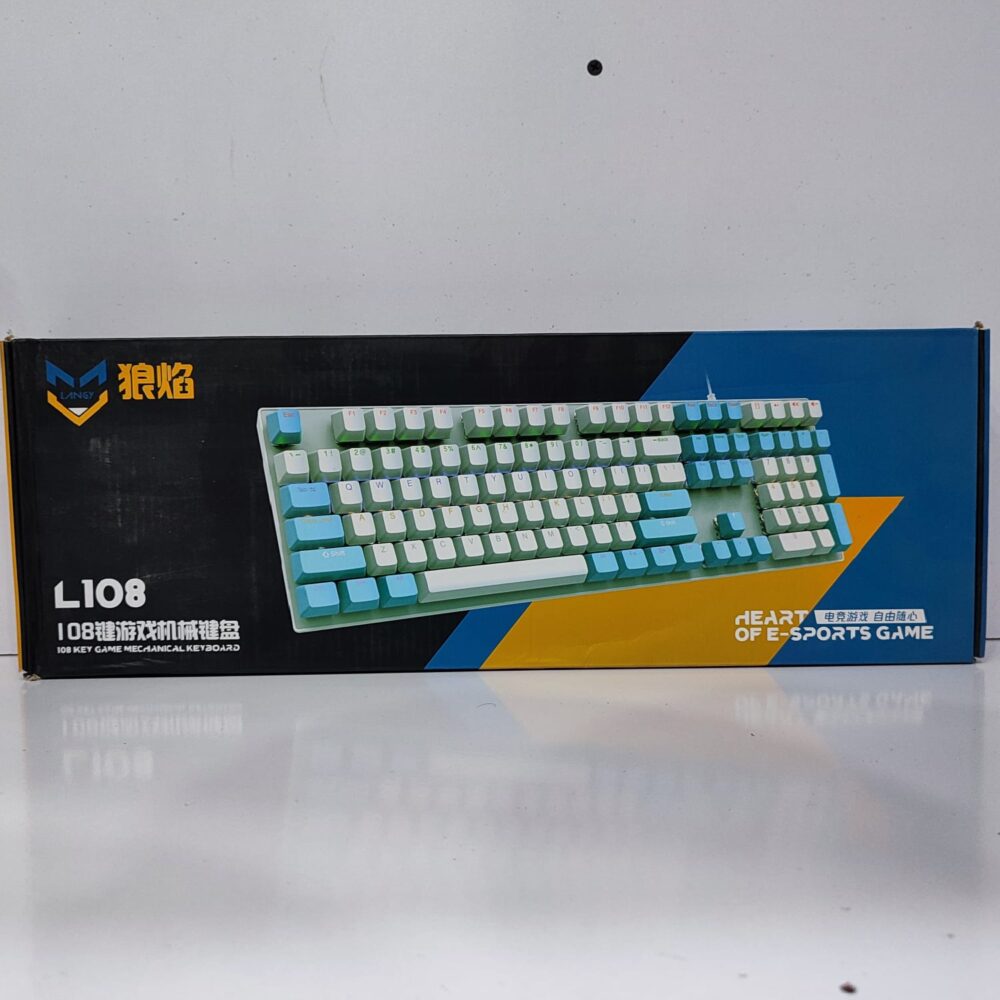 LANGY L108 Mechanical Gaming Keyboard – RGB Backlit Wired Full-Size Keyboard