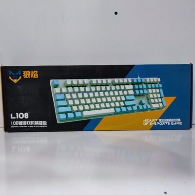 LANGY L108 Mechanical Gaming Keyboard – RGB Backlit Wired Full-Size Keyboard