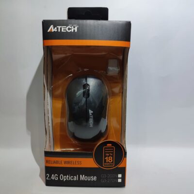 a4tech mouse1 A4Tech 2.4G Optical Wireless Mouse – 1000 DPI Ergonomic USB Mouse