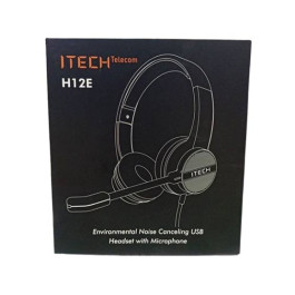 iTech Telecom H12E Environmental Noise Cancelling Wired Headset