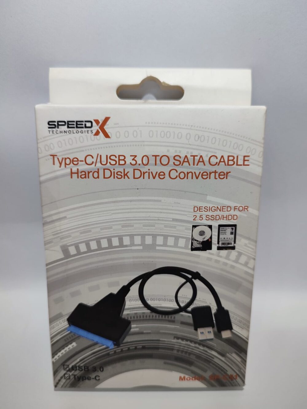 Speed X USB 3.0 / Type-C to SATA Converter Cable – HDD & SSD Hard Drive Adapter