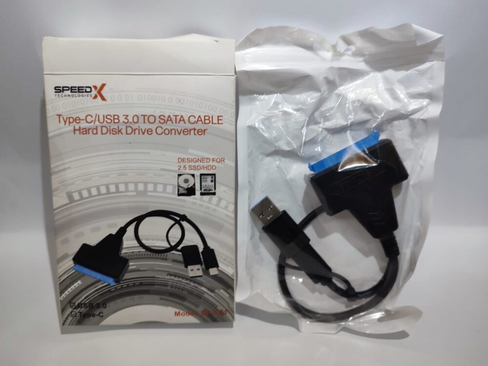 Speed X USB 3.0 / Type-C to SATA Converter Cable – HDD & SSD Hard Drive Adapter