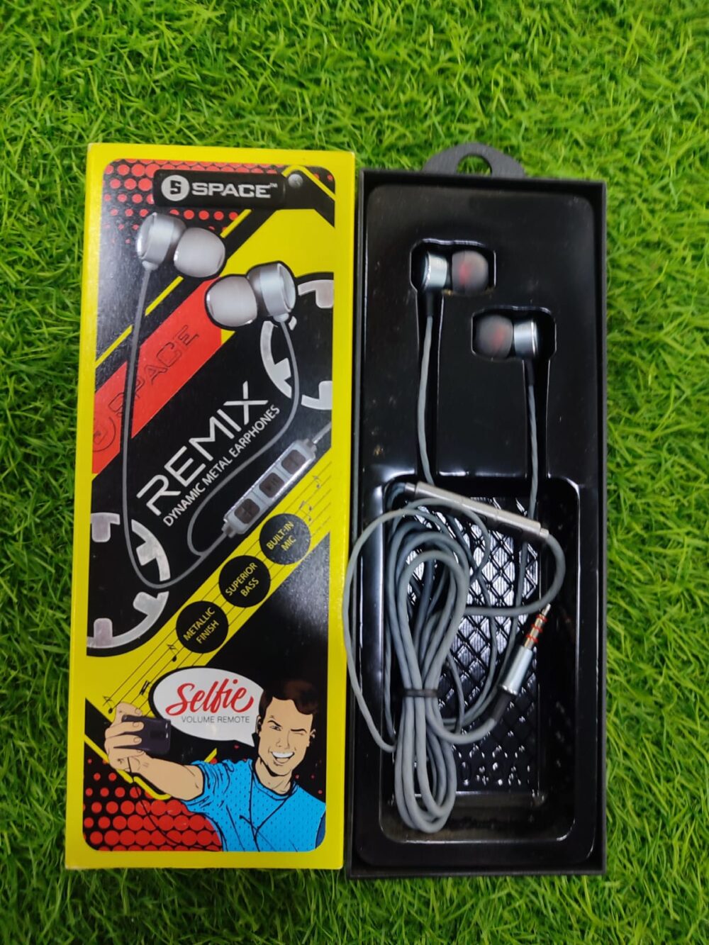 SPACE Remix Dynamic Metal Earphones RX-509 – Premium Bass Wired Handsfree with Microphone