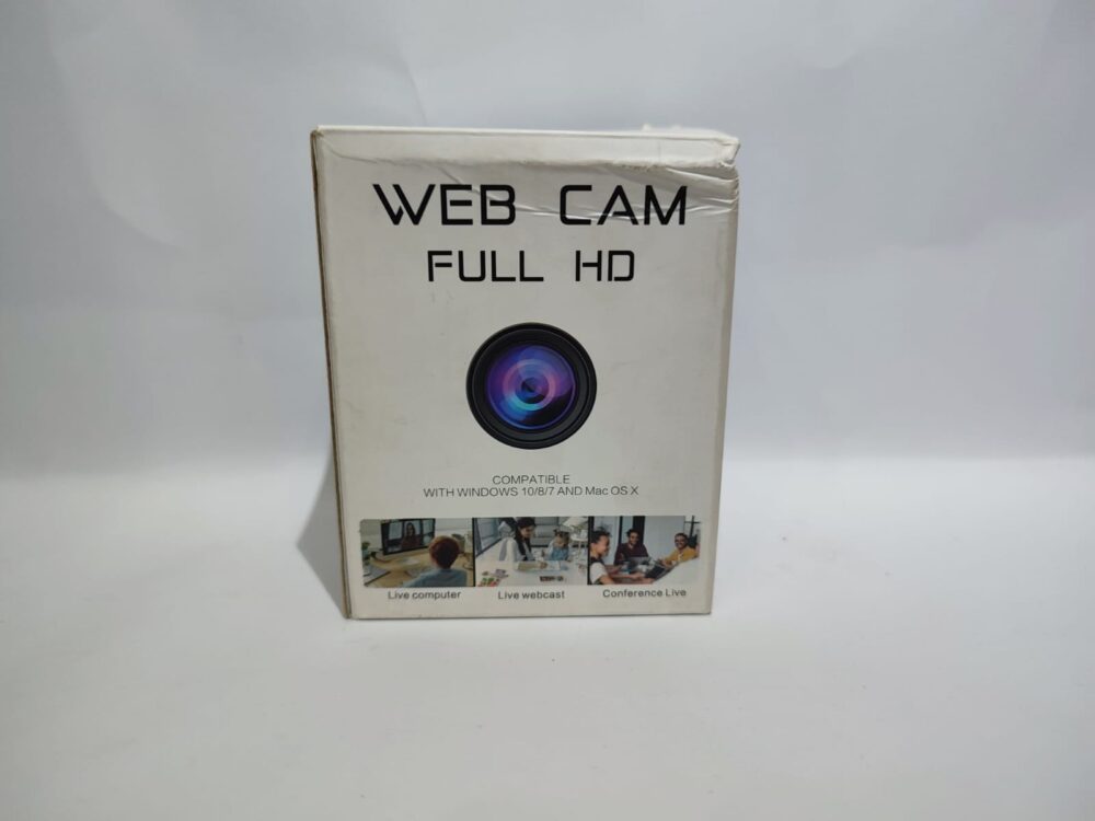 Full HD USB Webcam – 1080P Webcam Compatible with Windows 11/10/8/7 & macOS
