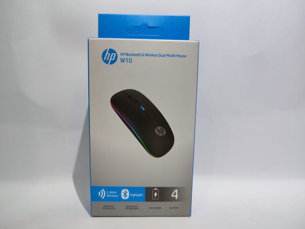hp mouse 1 HP W10 Dual Mode Wireless Mouse – Bluetooth & 2.4GHz Rechargeable Optical Mouse