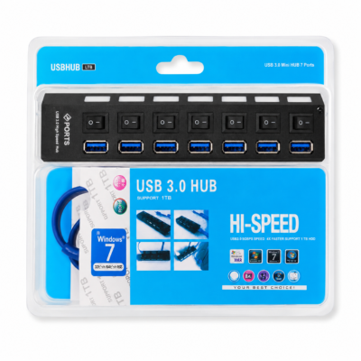 hub 1 USB 3.0 7-Port Hub – High-Speed Multi-Port USB Expansion Hub