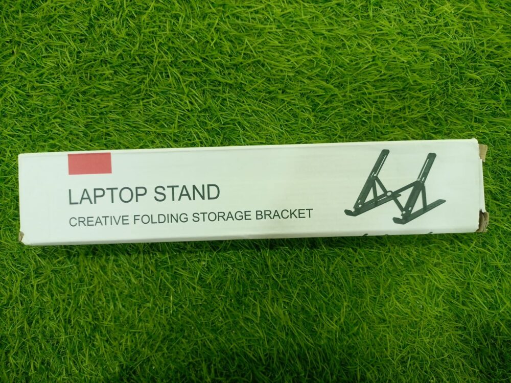 Creative Folding Laptop Stand with Storage Bracket – Adjustable Portable Laptop Riser