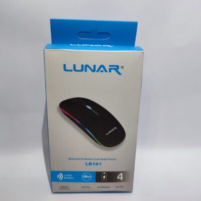 lunar mouse 1 Lunar LR161 Dual Mode Wireless Mouse – Bluetooth & 2.4GHz Rechargeable Optical Mouse