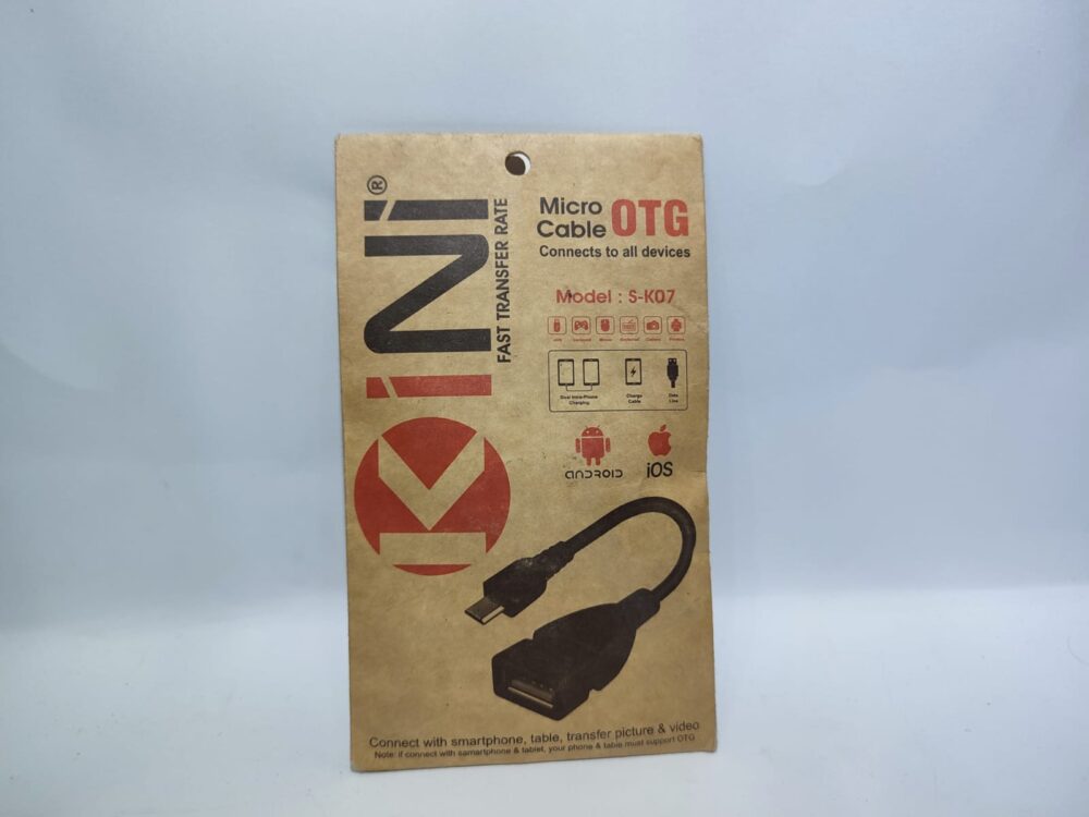 KINI S-K07 Micro USB OTG Cable – USB Female to Micro USB OTG Adapter