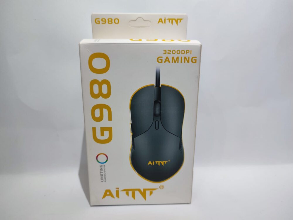 AITNT G980 Gaming Mouse – 3200 DPI RGB LED Wired Gaming Mouse