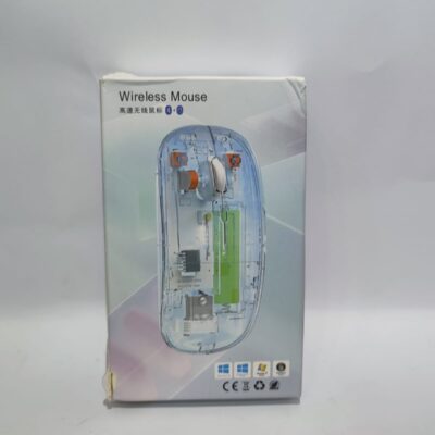 Wireless Transparent Mouse – Rechargeable Crystal Clear Bluetooth & 2.4GHz Wireless Mouse