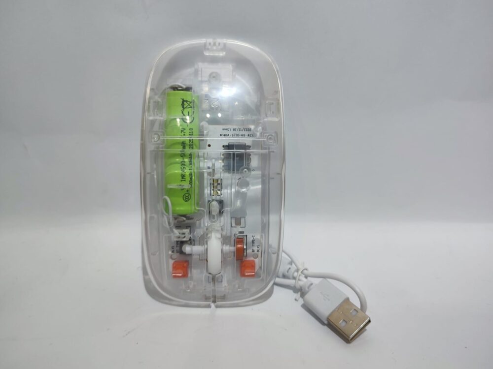 wireless mouse2 Wireless Transparent Mouse – Rechargeable Crystal Clear Bluetooth & 2.4GHz Wireless Mouse