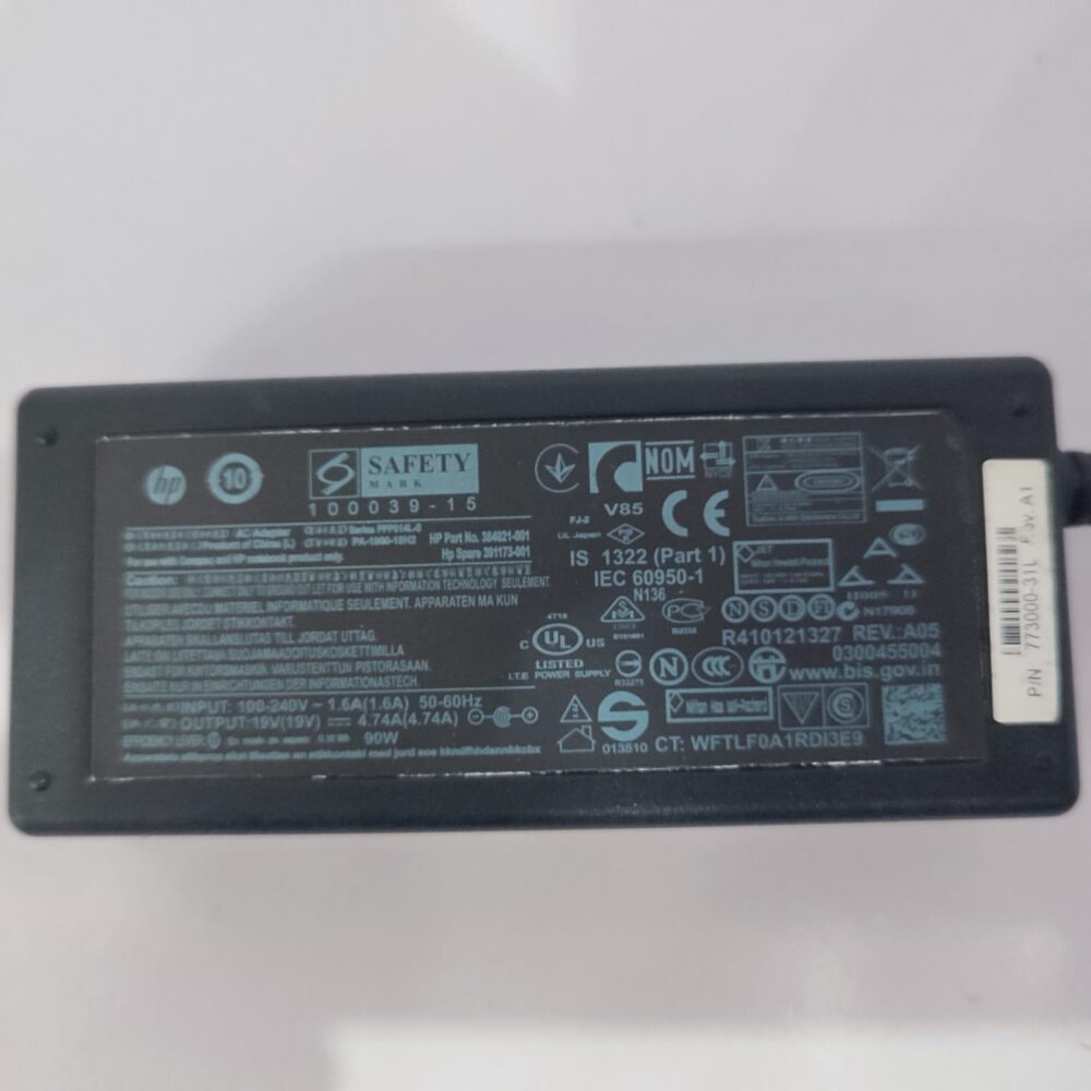 HP Genuine Centrino 90W Laptop Charger – Original 7.4mm Smart Pin AC Power Adapter