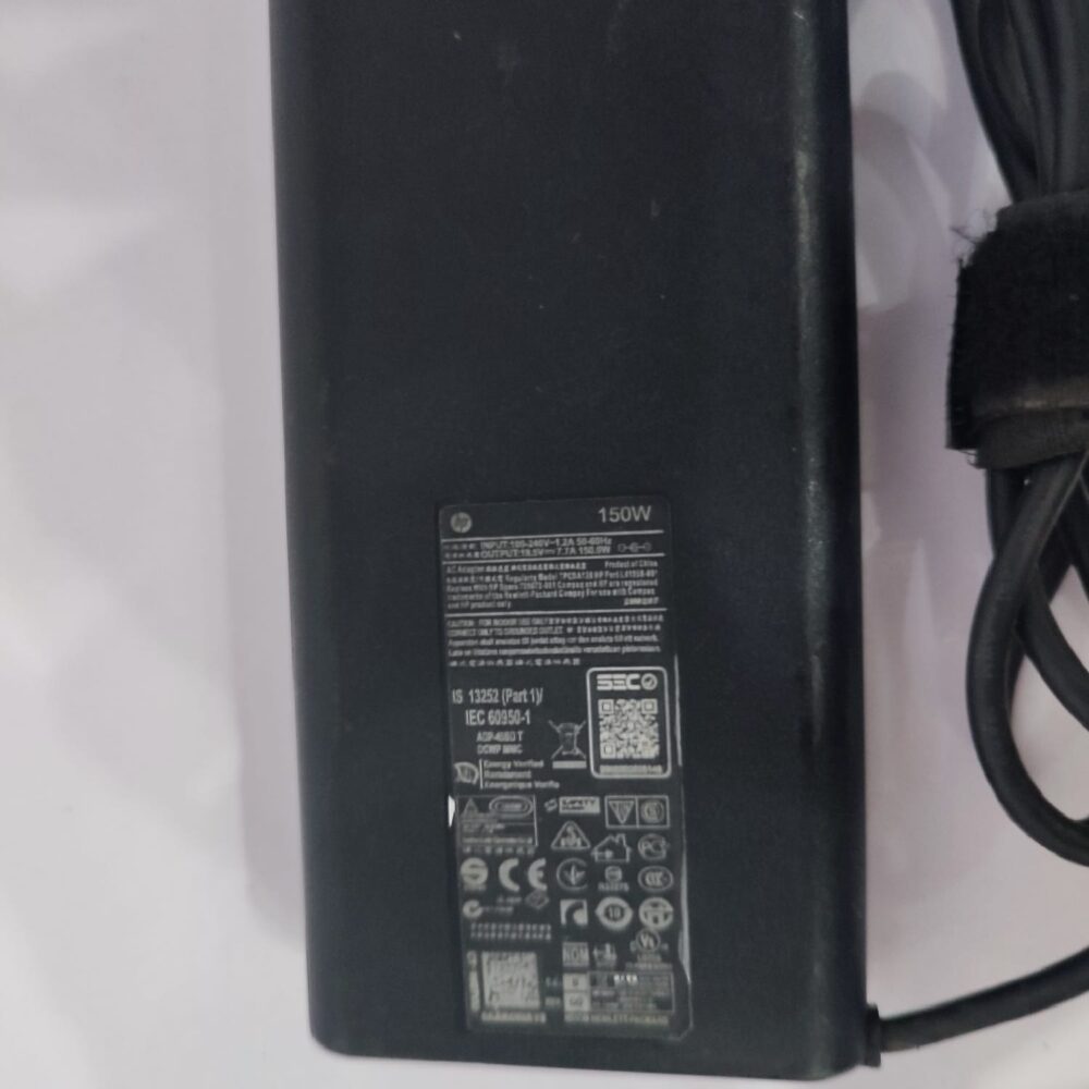 HP 150W Blue Pin Laptop Charger – Original 19.5V 7.7A Smart AC Power Adapter (4.5mm × 3.0mm)