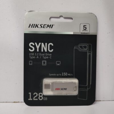 WhatsApp Image 2026-07-05 at 3.32.18 PM HIKSEMI Sync 128GB USB 3.2 Dual Drive Type-A & Type-C Flash Drive