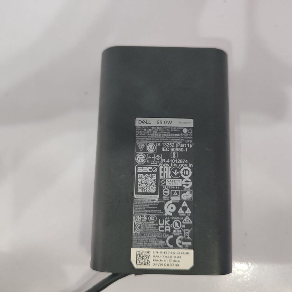 WhatsApp Image 2026-07-06 at 10.40.42 AM Dell Centrino 65W Laptop Charger –19.5V 3.34A AC Power Adapter (7.4mm Barrel Pin)