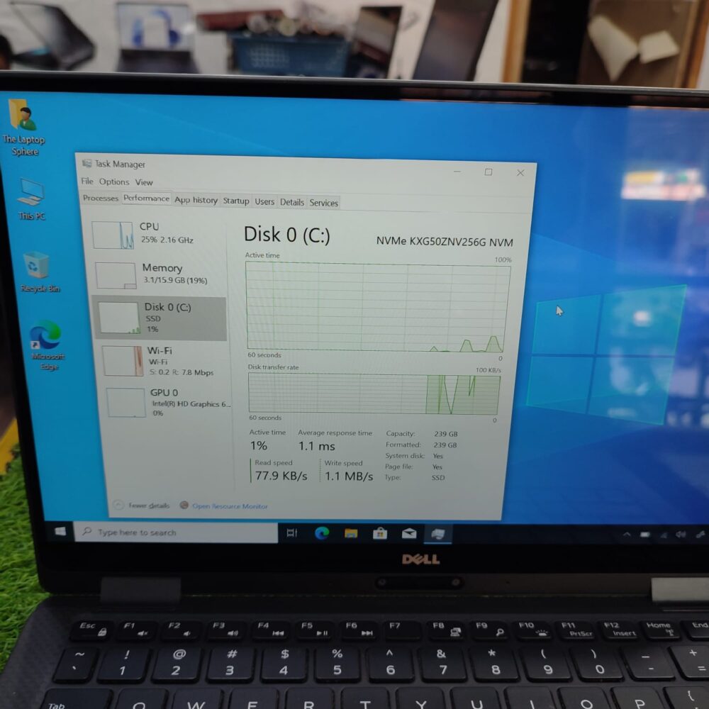 Dell XPS P71G 2-in-1 – Intel Core i7 7th Gen | 16GB RAM | 256GB SSD | 13.3" Full HD Touchscreen | 360° Convertible | Backlit Keyboard