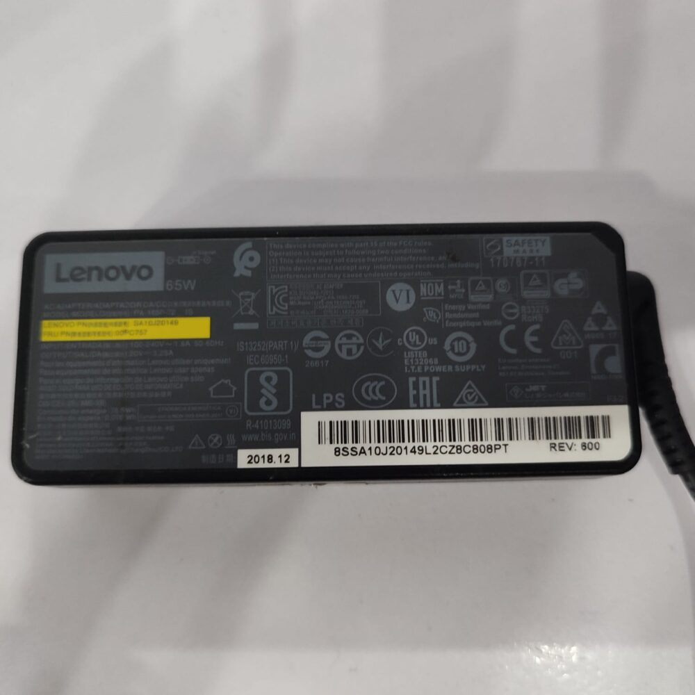 WhatsApp Image 2026-07-09 at 4.44.41 PM (5) Lenovo 65W USB Type-C Laptop Charger –Power Delivery (PD) AC Adapter