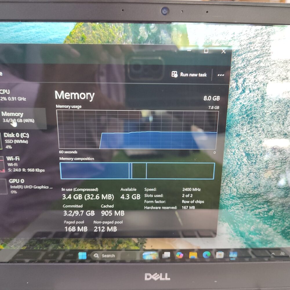 Dell Inspiron 7370 – Intel Core i5 8th Gen | 8GB RAM | 256GB SSD | 13.3" Full HD | Backlit Keyboard | Good Battery Backup